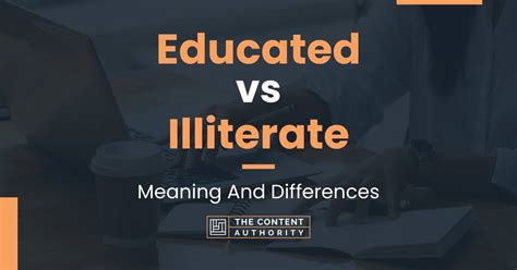 what is being illiterate mean